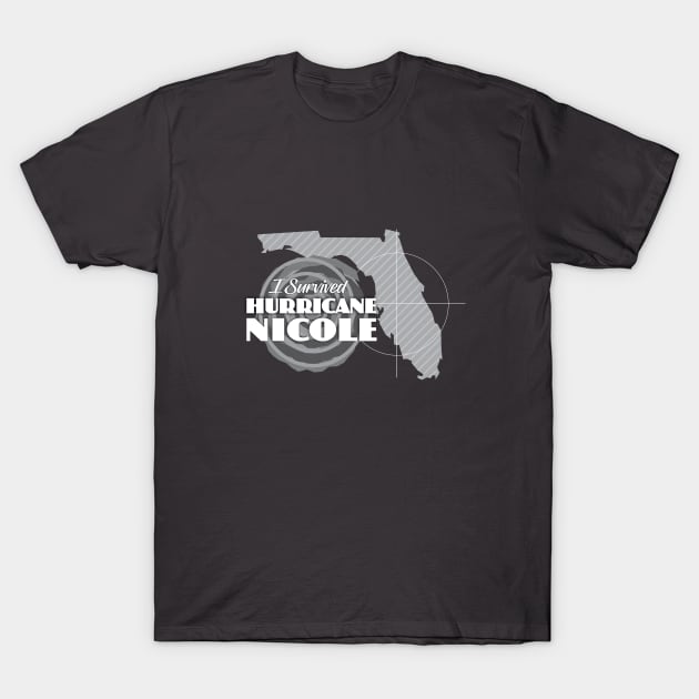 I Survived Hurricane Nicole T-Shirt by Dale Preston Design